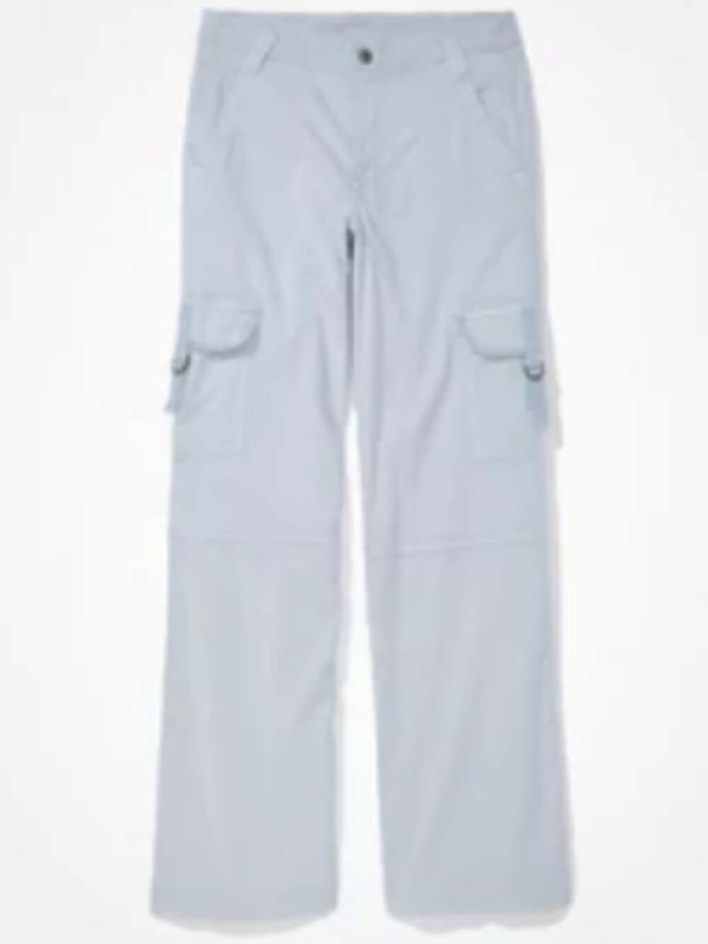 American Eagle Dreamy Drape Stretch Super High-Waisted Cargo Baggy Wide-Leg Pant
